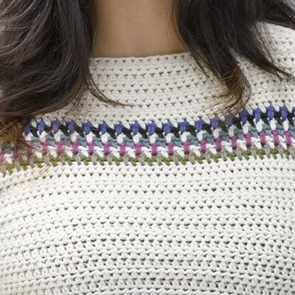 Valley Yarns 618 Banded Yoke Pullover 5 Valley Yarns 618 Banded Yoke Pullover - Image 3