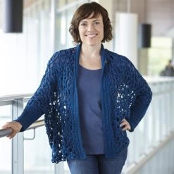 Valley Yarns WEBS DIR08 Crocheted Goshen Jacket By Doris Chan