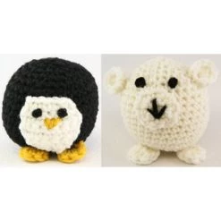 Valley Yarns 353 Crocheted Penguin And Polar Bear (Free)