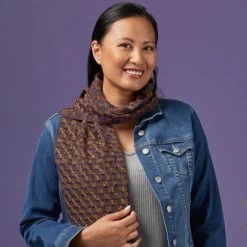 Valley Yarns #241 Jeweled Mosaic Scarf PDF